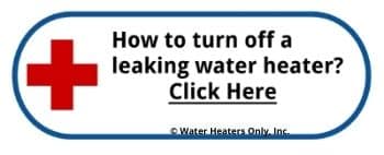 Turn off a leaking water heater